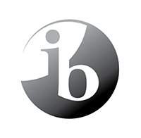 IB world school logo black and white