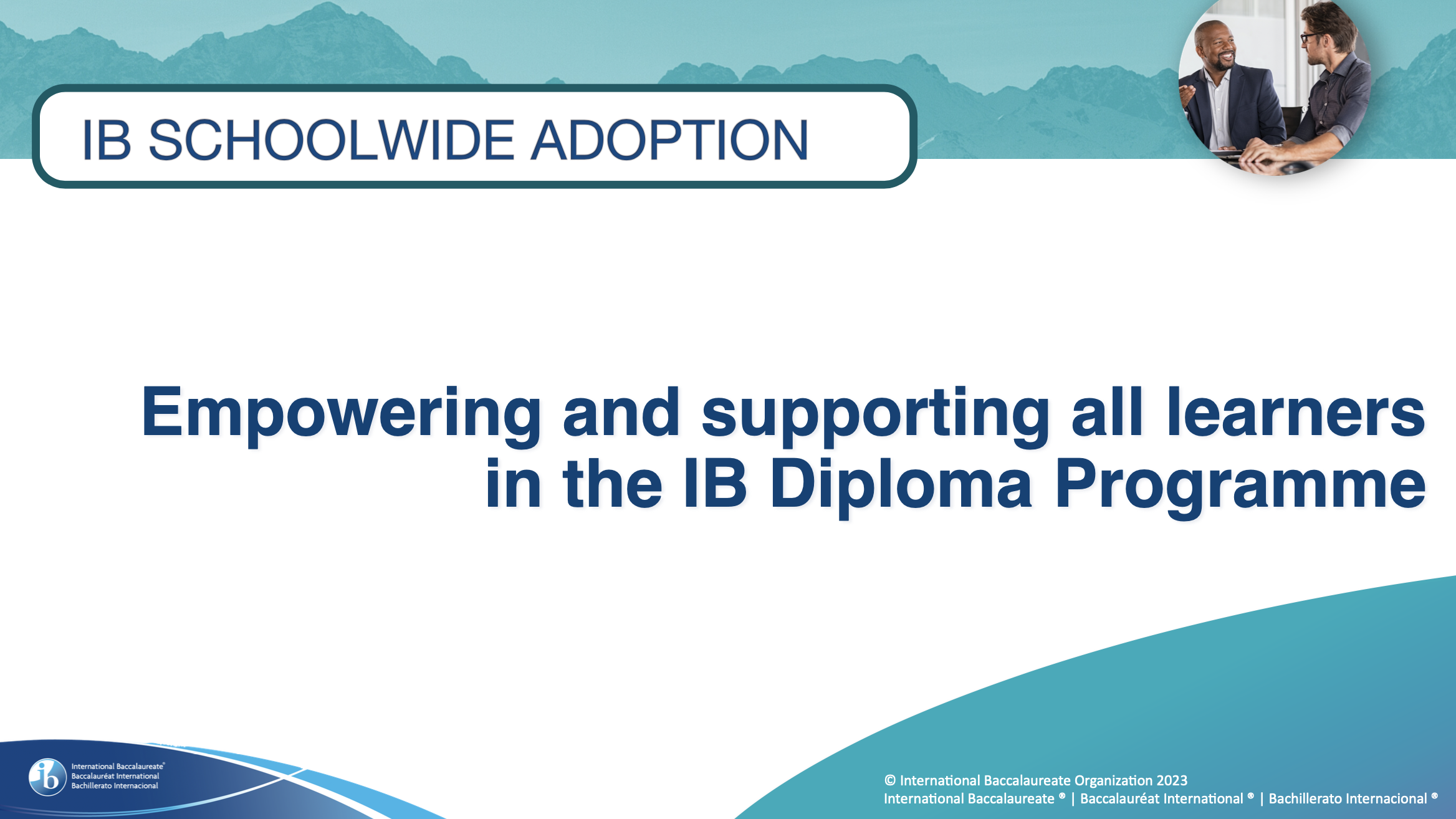 Adoption of DP courses school-wide presentation