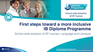 Adoption of DP courses school-wide presentation